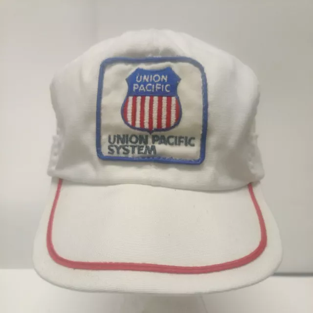 Union Pacific System RailroadAdjustable Snap Back Trucker Hat vintage USA