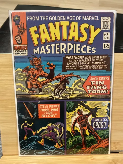 1966 Fantasy Masterpieces #2 Marvel Stan Lee & Kirby Fin Fang Foom 1St App - Vf