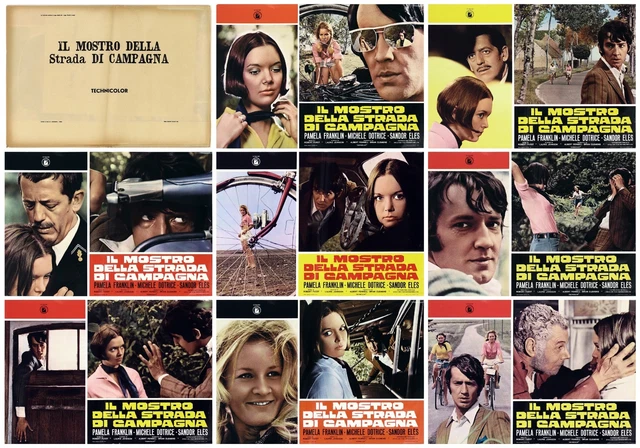 IL MOSTRO DELLA Strada Di Campagna Manifesto Fotobuste 8 Pz. Thriller