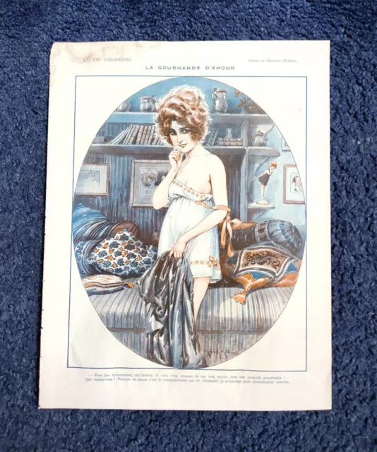 La Vie Parisienne Illustration: Cushions, Slips, (M.Milliere)