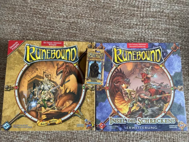 RUNEBOUND 2. Edition und Erweiterungen Brettspiel Paket