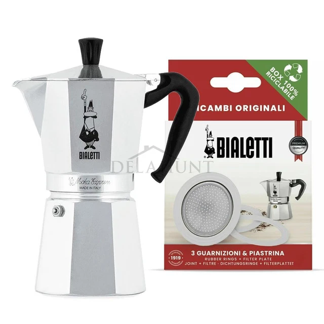 BIALETTI MOKA EXPRESS 9 Cup Stovetop Espresso Coffee Maker & Filter