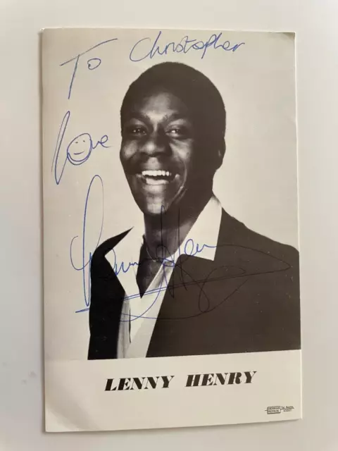 Lenny Henry - Comedian - Original Hand Signed Autograph
