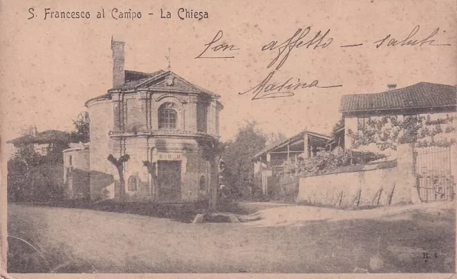 Torino - San Francesco al Campo - La Chiesa - fp vg 1910