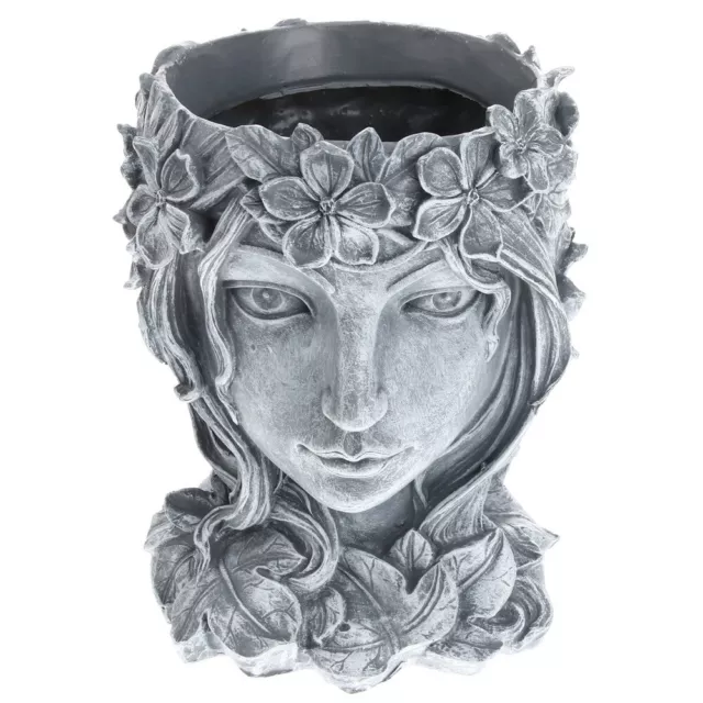 Greek Statue Head Garden Plant Pot Ceramics Flower Vase Goddess Flower Planter