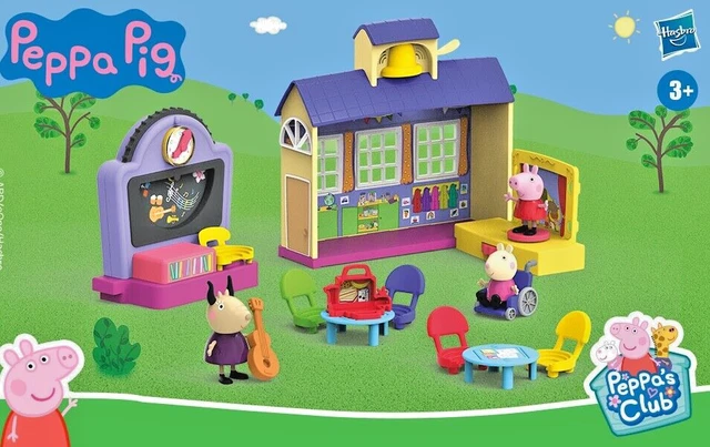 PEPPA PIG SCHOOL House Furniture Theatre Madame Gazelle Mandy Mouse peppa-pig-school-house-furniture-theatre-madame-gazelle-mandy-mouse