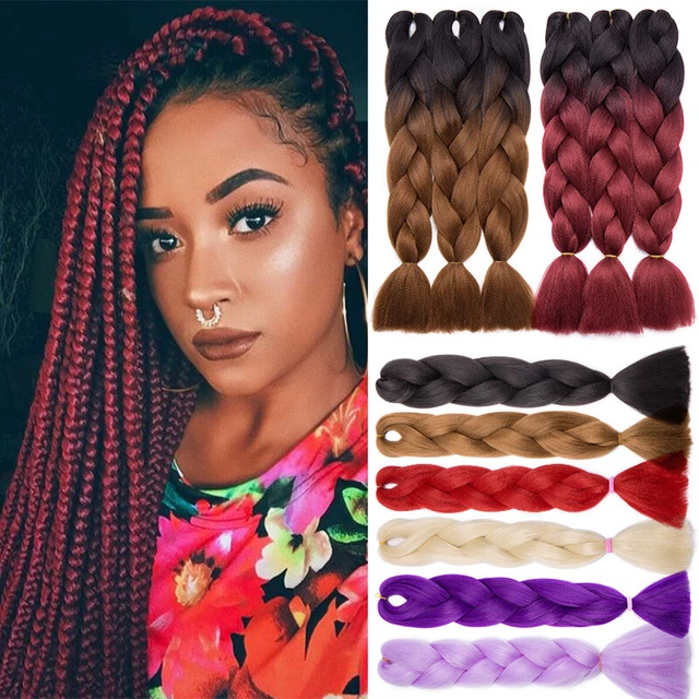 JUMBO BOX BRAIDS Kunsthaar Extensions Hair Rasta Dread Flechthaar Zöpfe