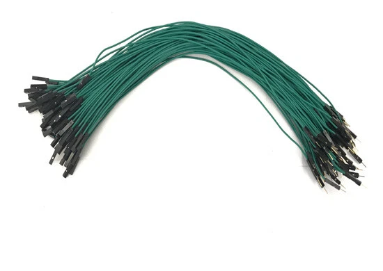 30pcs Dupont 2.54mm 1P 30cm green Jumper wire male female for Arduino Breadboard