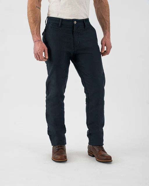 Jeans da Motocicletta Rokker Chino Navy Colore: Blu Scuro TG: W34/L34