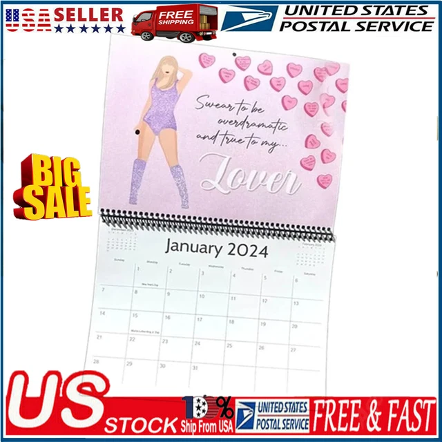 2024 CALENDAR TAYLOR Swift The Eras Tour Calendar For Fan 2024 NEW