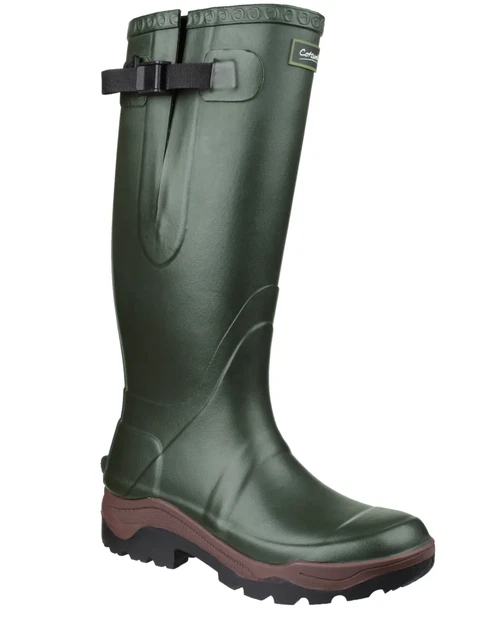 COTSWOLD COMPASS MENS Neoprene Wellies Wellington Boots Green Size 712
