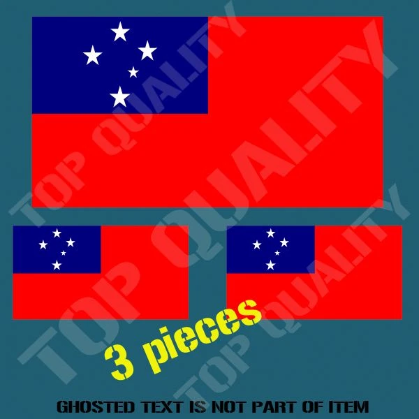 SAMOA SAMOAN NATIONAL Flag Decal Sticker Hard Hat Vehicle Helmet ...