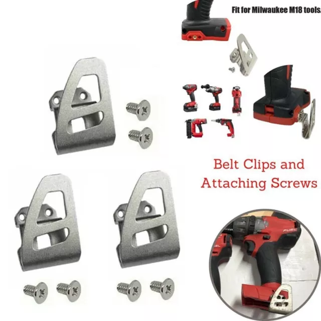 3 PC Cintura Clip Ganci con Vite for 18V 2604-22CT,2603-20,2603-22