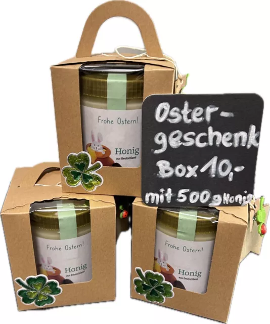 Honig-Geschenk-Box „Ostern“ (mit 500 g Honig direkt vom Imker)