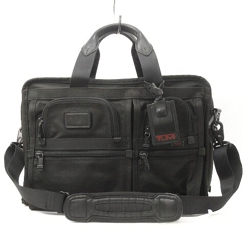 Tumi Dh Alpha Bag Briefcase Shoulder 2Way Ballistic Nylon 26141 Black Mens
