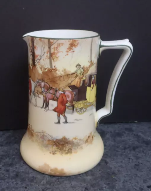 Vintage Royal Doulton Coaching Days Series Ware Rocket Jug