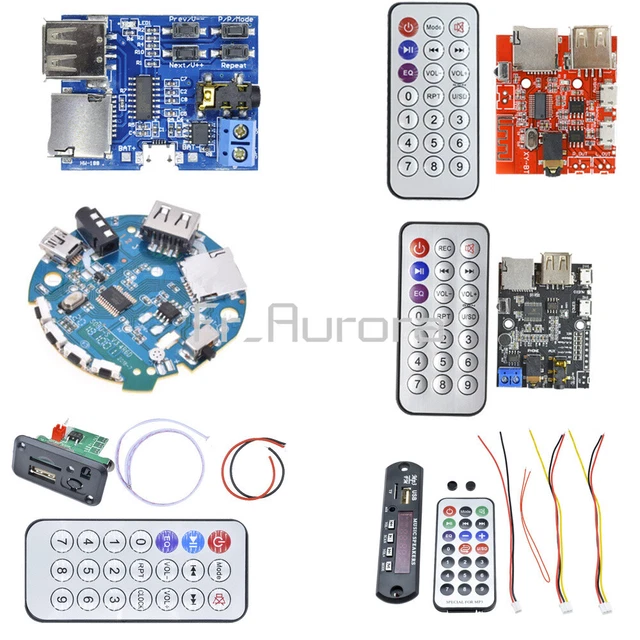 TF/USB/ READER MP3 Decoder Board IR Remote Bluetooth/FM Car Audio Board