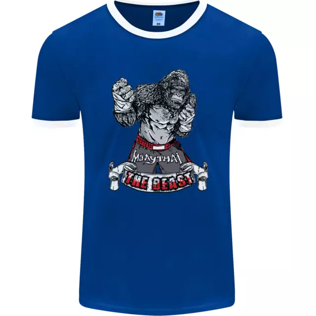 Muay Thai The Beast MMA Mixed Martial Arts Mens Ringer T-Shirt FotL 4