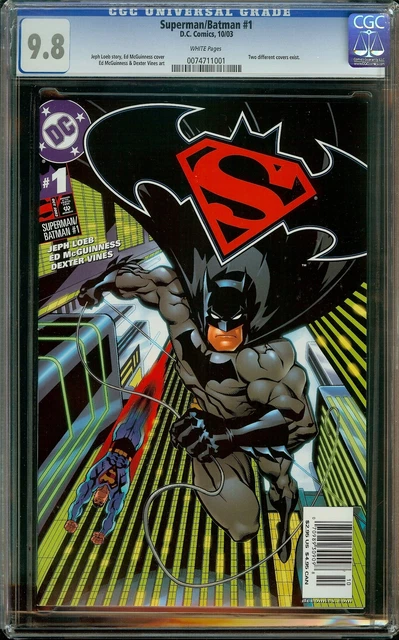 Superman Batman #1 Newsstand Copy CGC 9.8 White Pages