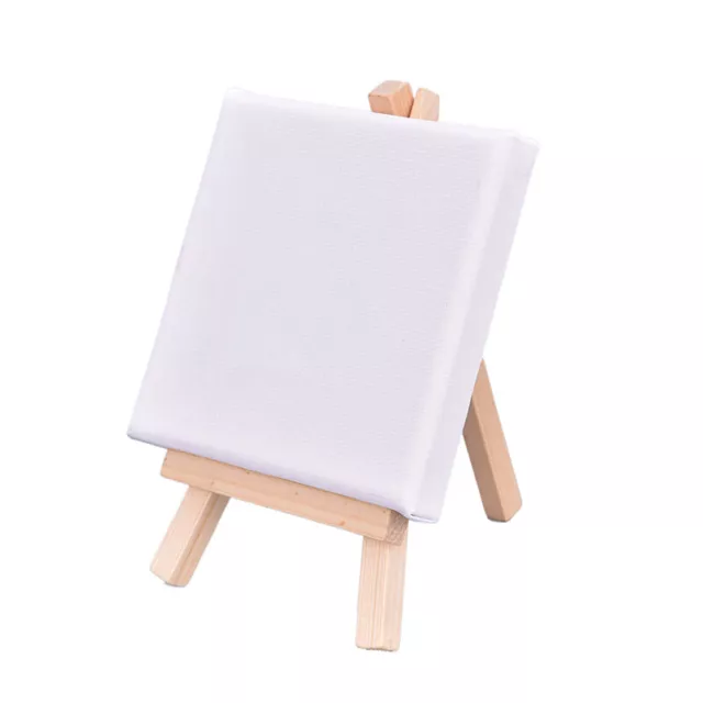 Mini Painting Stretched Canvases on Wooden Frames 10cm x 10cm for Children'*wl