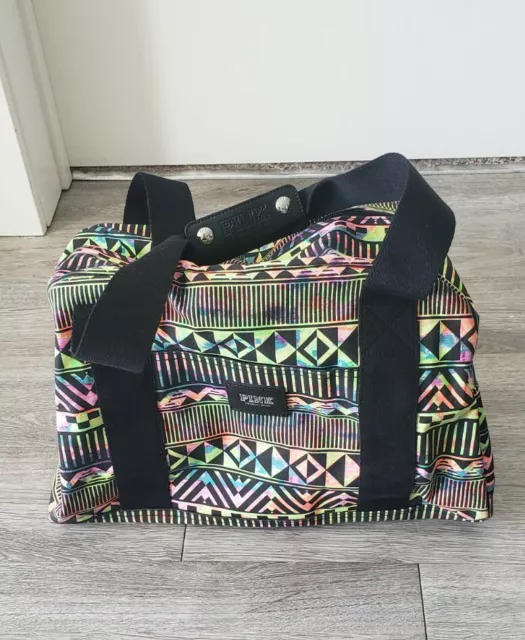 Victorias Secret Pink Vs Tie Dye Aztec Duffle Bag Tote Luggage Carry On Weekend