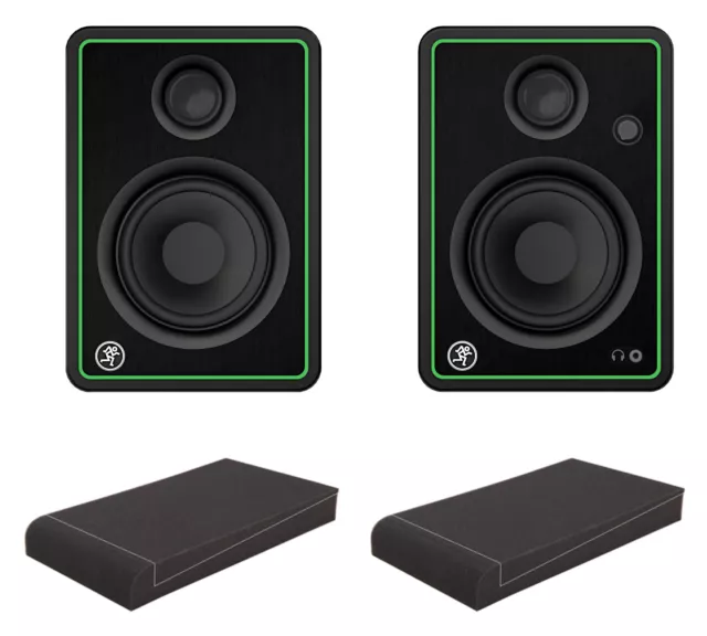 Kreatives CR4-X BT 4" Bluetooth-Multimedia-Monitor Paar ISO Set mit 2 Dämmkeilen