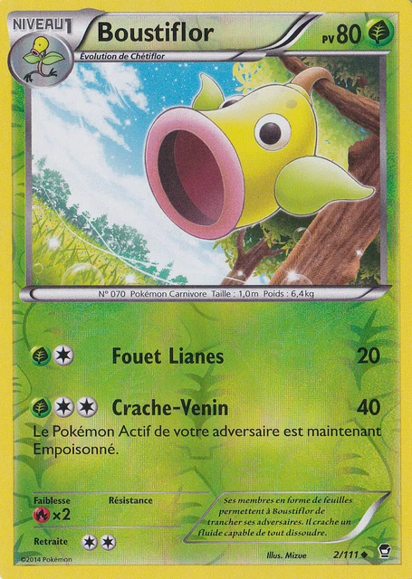 Boustiflor Reverse - XY3:Fists Furious - 2/111 - New French Pokemon Card