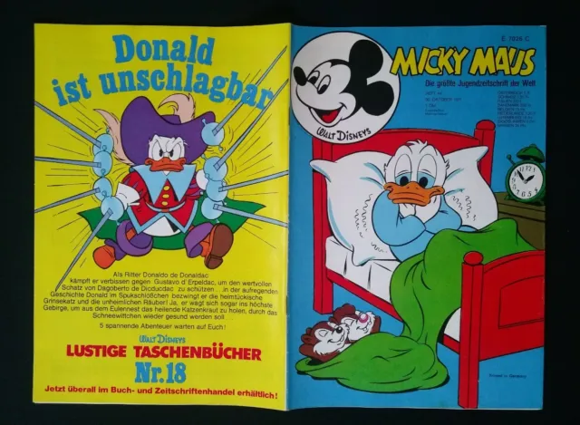 MICKY MAUS (Walt Disneys) 1971 * Heft 44 * Ehapa-Verlag / Zustand 0-1