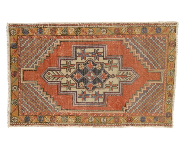 tappeto vintage turco boho persiano marocchino tribale del sud-ovest 3x5