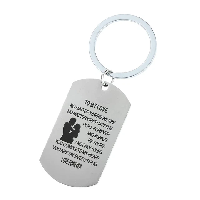 1pc Metall Ring Liebhaber Geschenk Keychain