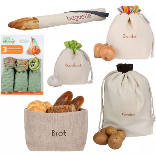 slowroom Brot-, Baguett-, Gemüse-, Obst-, Kartoffel-, Knoblauch-Beutel-Tasche