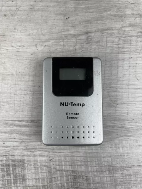 NU Temp NU-751 Gray/Black Wireless Food Thermometer Transmitter Remote Sensor