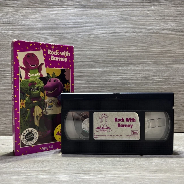 BARNEY & FRIENDS Rock With Barney VHS Video Tape Sing Along 1990 VTG ...