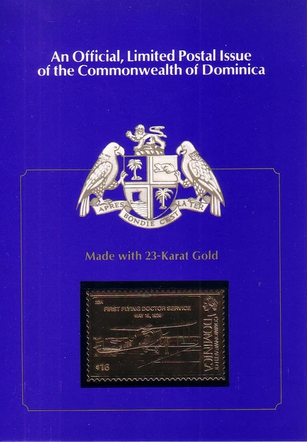 Medizin | 23-Karat-Gold | Dominica | First Flying Doctor Service