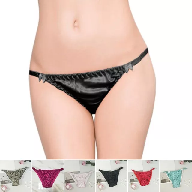 FEMME STRING SOUS-VÊTEMENT Exotique Culotte Coton Sexy Slip Soie Intimates  EUR 11,14 - PicClick FR