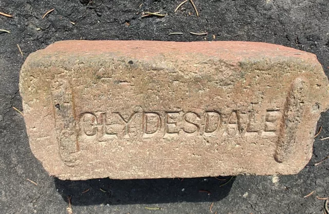 OLD VTG antique Brick reclaimed Stamped Clydesdale Paver