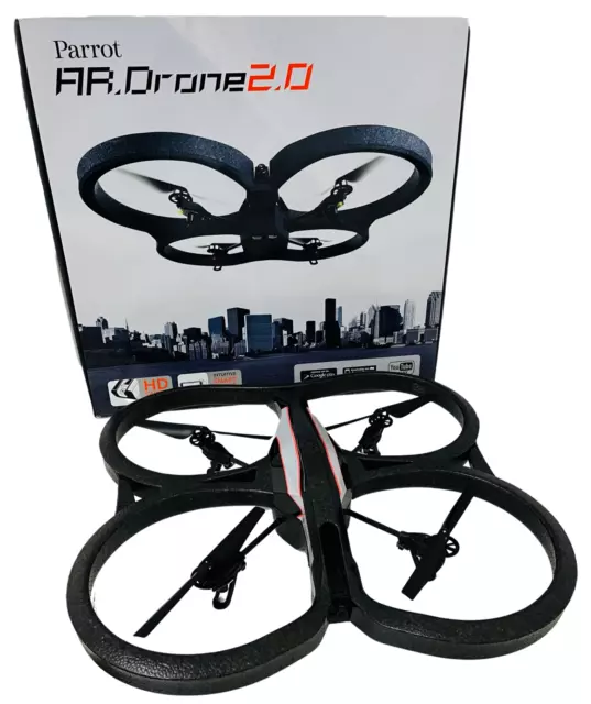 Parrot AR Drone 2.0 Quadcopter 720p HD Kamera Drohne Schwarz