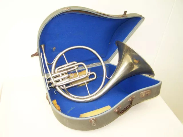 Nice Old Horn IN Original Box F.Besson Excellence Paris