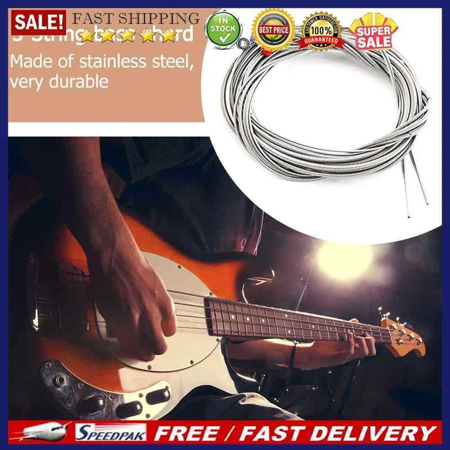 5pcs Bass Strings Stainless Steel Electric Bass Strings Gift for Guitar Beginner