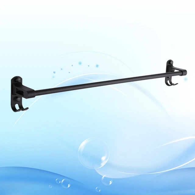 Toallero Para Baño Space Toallero De Aluminio Negro