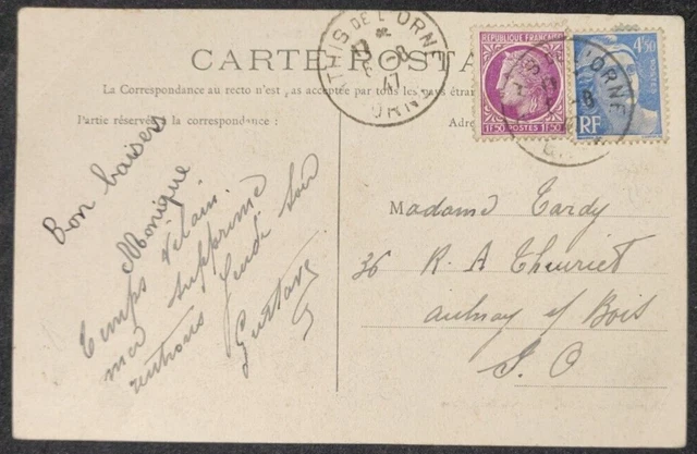 CPA 61 Card - Surroundings of FLERS - ATHEIS - Le Village de la Basse Bordée - 1947 2