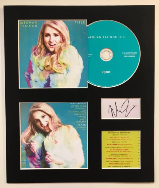 MEGHAN TRAINOR - Signed Autographed - TITLE - Album Display