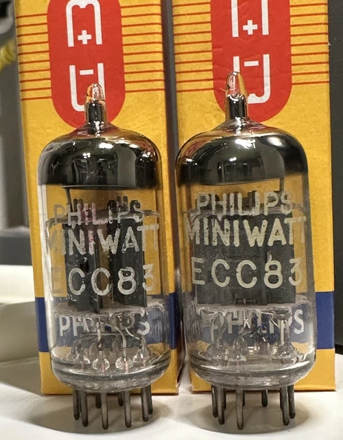 Tube Philips Miniwatt 12AX7 ECC63 Code ΔOH1, Appairé Et Puissant, état NOS