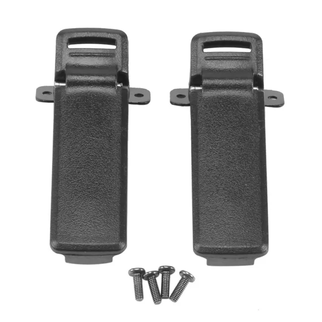 2Pcs Walkie Talkie Spare Part Back Belt Clip for  2-way Radio UV5R For 4554