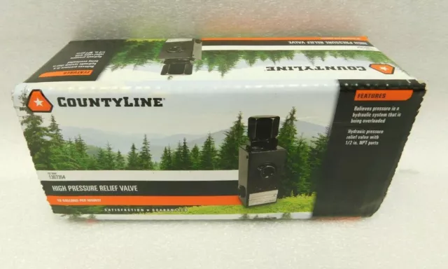 NEW CountyLine 1307354 SL Series Hydraulic High Pressure Relief Valve 16 GPM