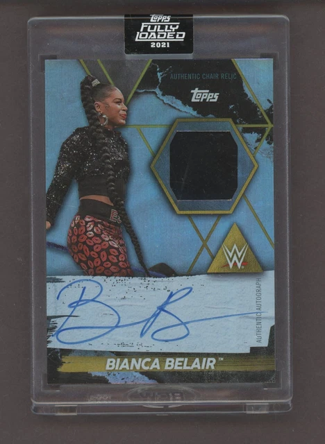 2021 Topps Fully Loaded WWE Wrestling Bianca Belair Signed AUTO Chair Patch /99 2021 Topps Fully Loaded WWE Wrestling Bianca Belair Signed AUTO Chair Patch /99