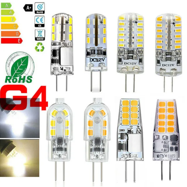 1-10pcs G4 LED COB 2W 3W Lampen Super Hell Leuchtmittel Warmweiß Birne AC/DC 12V