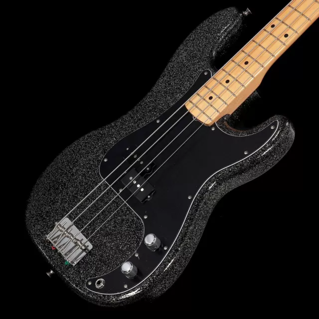 Fender / Made In Japan J Precision Bass Maple Black Gold Electric Bass Guitar