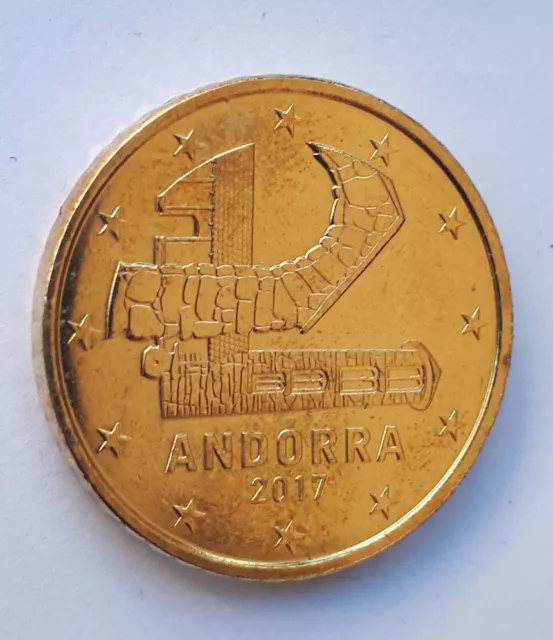 ANDORRE 2017 - 50 Centimes  Cents  - EUROS - Andorra - UNC - VERY RARE