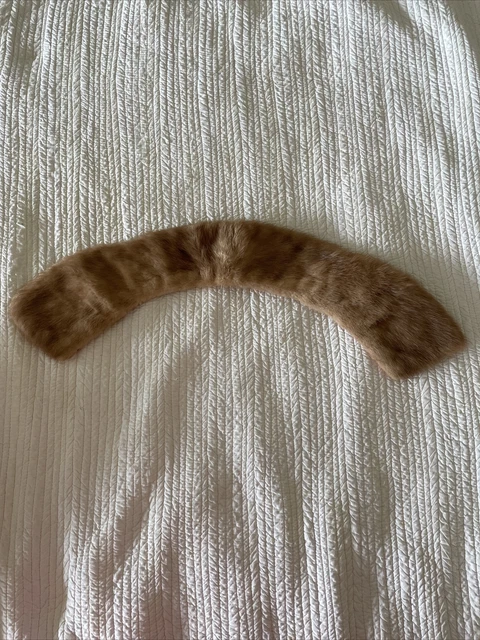 Light Tawny Color Mink Collar w/ Lining